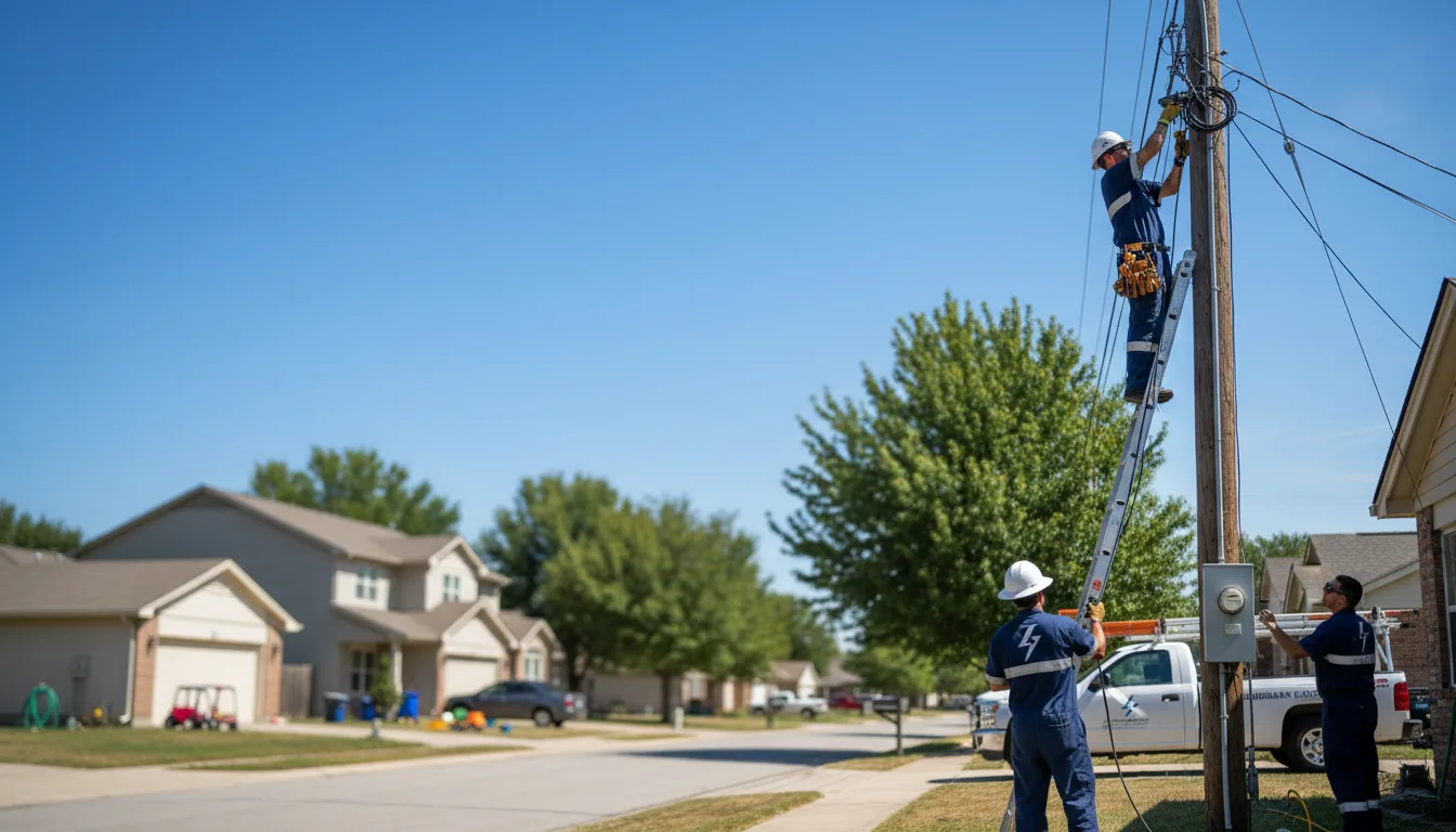 Residential electrician providing installation services in Evansville, MN